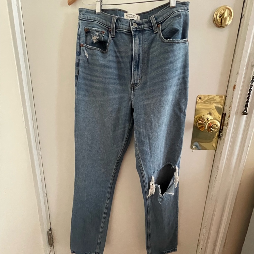 Abercrombie & Fitch Light Blue Slim Straight Jeans